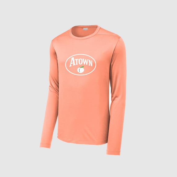 Atown Georgia Peach Long Sleeve Performance Shirt