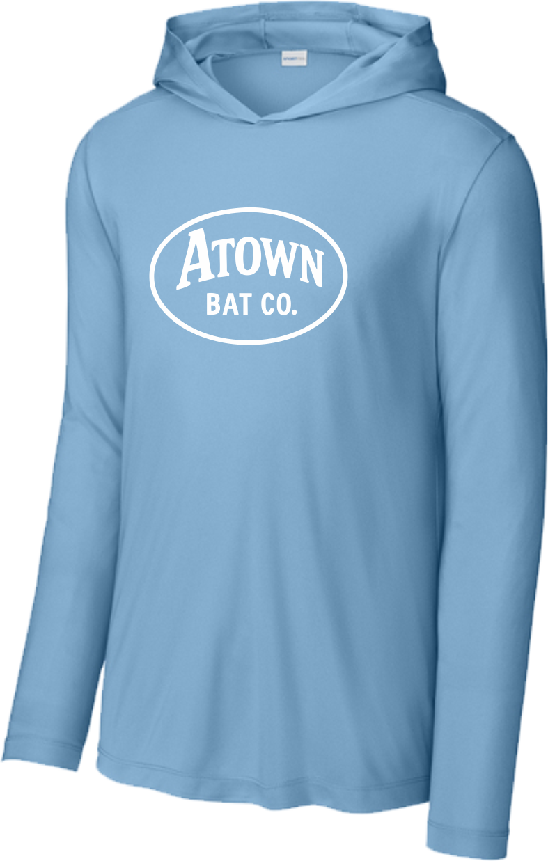 Atown Bat Co. Long Sleeve Hoodie Performance Shirt